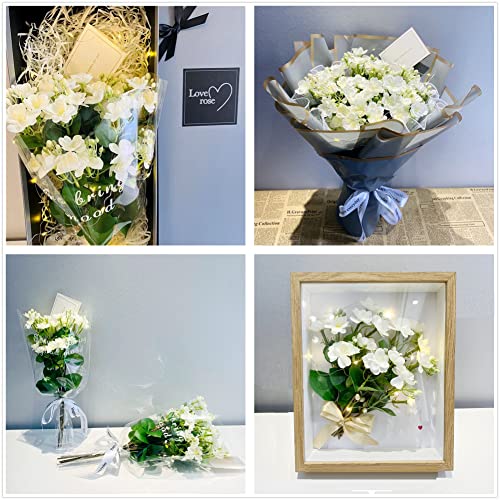 Bugasaca Pack Of 10 - Artificial Jasmine Flowers Silk Gardenia Spray Silk Wild Flowers For Home Decor Wedding Centerpieces Bridal Floral Bouquet (White) #TOP4