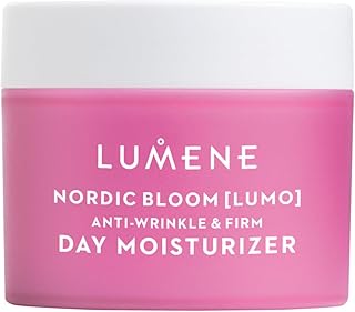 Lumene Nordic Bloom [Lumo] Anti-Wrinkle & Firm Day Moisturizer - Anti Aging Cream for Visibly Firm, Radiant & Smooth Skin - Formulated with Pre-Retinol Complex + Lingonberry Extract (1.7 oz)