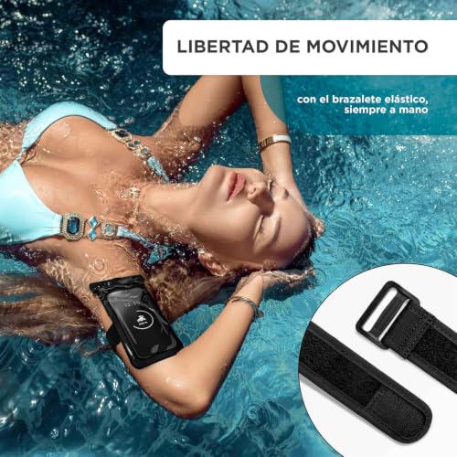 Funda impermeable Doogee X95 ONEFLOW bolsa de playa táctil negra 7