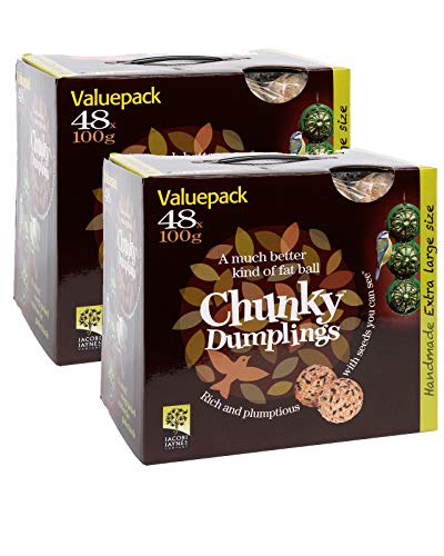 Jacobi Jayne Chunky Dumplings - No Net High Fat Premium Suet Balls - 96 x 100g