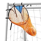 Chuanke Soccer Target Goal Attach goalposts and Crossbar Top Bins Shopting Training 2 Pack Foldable (Orange)