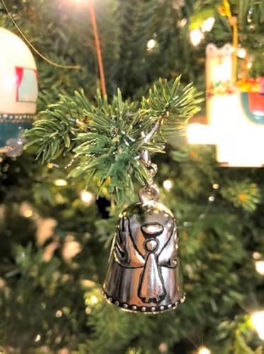 Blessing Bell Friends Are Angels,Angel Blessing Bell Always With You, Tiny Silver Bell Decorations,Christmas Ornaments Tiny Silver Bell,Suitable Gift For Friend Or Loved One (Friends Are Angels) #TOP3
