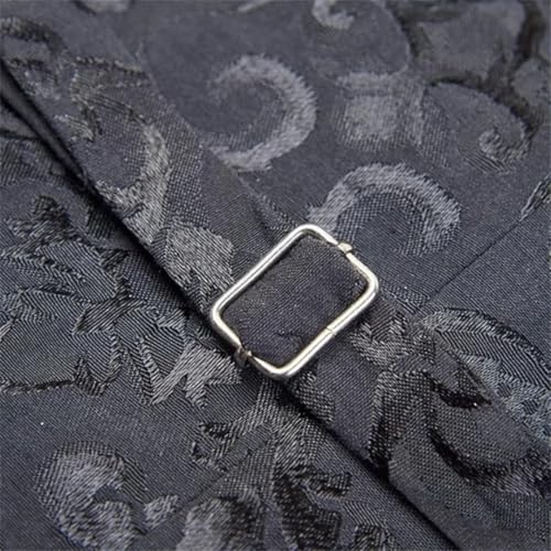 Men's Floral Suit Jacket One Button fleece Scarf Lapel Slim Fit Blazer Dinner Prom Party Wedding Tuxedo Coats4