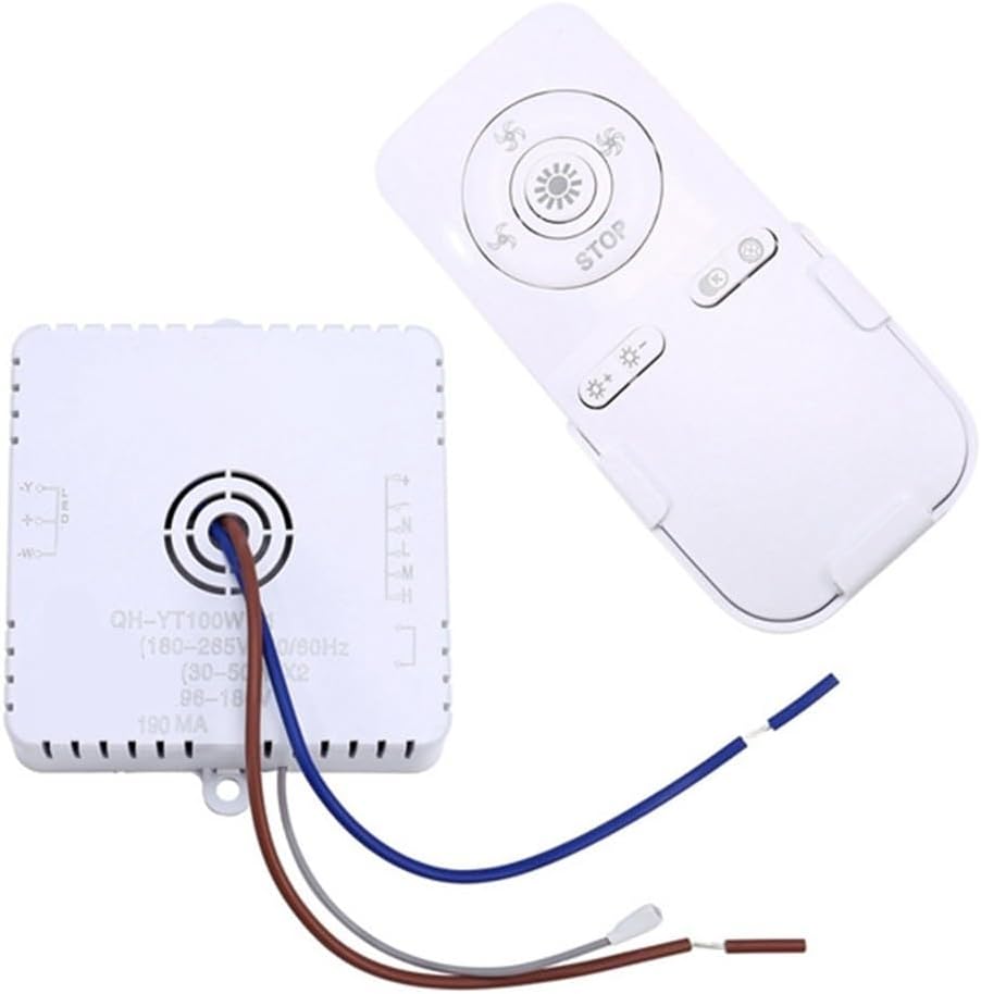100W Ceiling Fan Light Controller - Efficient 30-50W Output Bedroom, Easy Pairing, 20M Transmission Distance