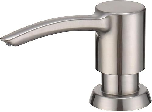 Dispensador de jabón para fregadero integrado sin manchas, dispensador de jabón para debajo del fregadero con bomba ABS, dispensador de jabón para