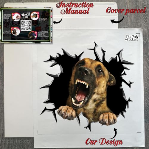 Image of Vinyl Dog Stickers - Belgian Malinois Car Decals for Women & Dog Lovers