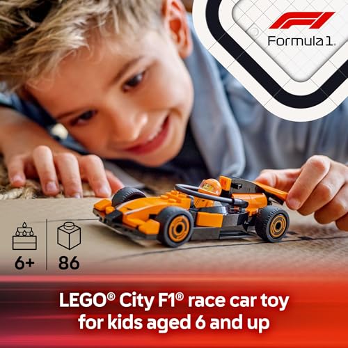 image for LEGO City F1 Driver with McLaren Race Car Toy - Model Car Building Toy