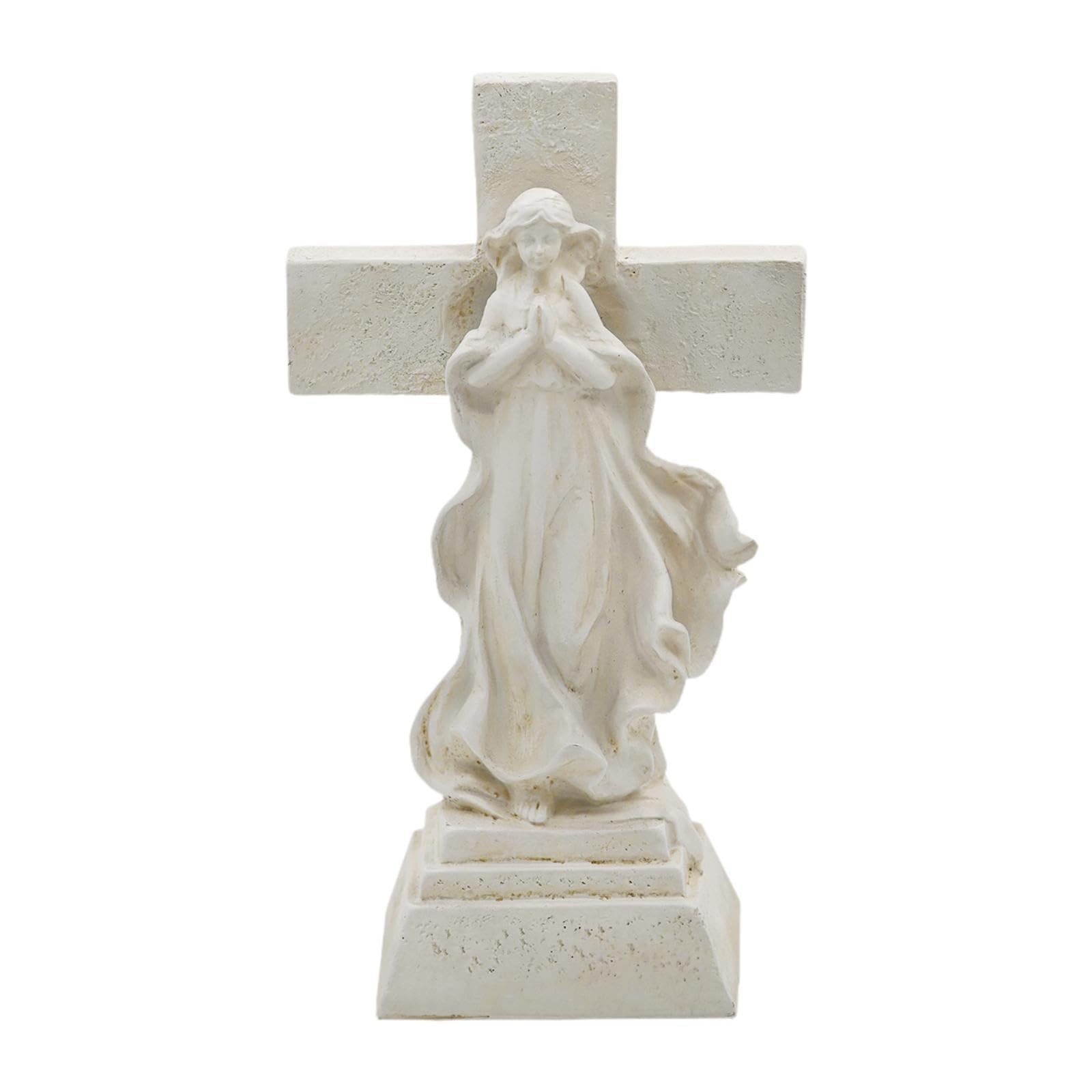 Statue solaire en résine : ornement de jardin religieux aux finitions de haute qualité