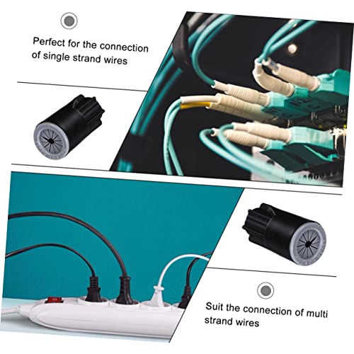 Conectores impermeables OUNONA de silicona y nylon para cableado exterior de 50 piezas 7