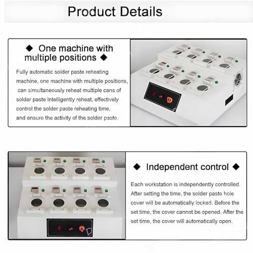 Machine de chauffage de synchronisation de pâte à souder automatique 2 pots - 6