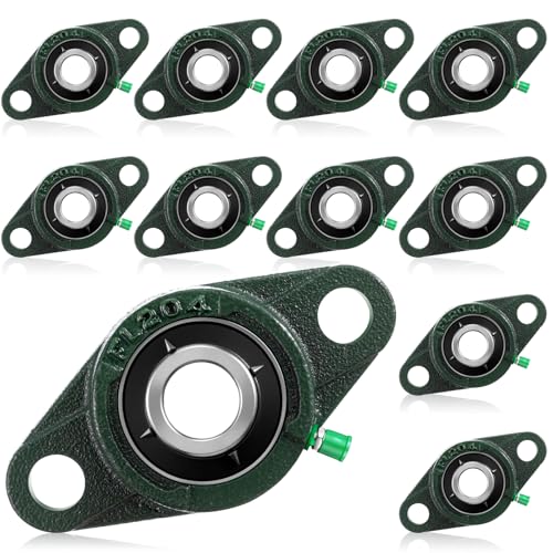 Threlaco 10 Pack Ucfl204-12 Pillow Block Bearing 1 in Bore