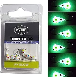 Resolute Tackle 6-Pack Tungsten Jig (SUPERGLOW Wonderbread, 4mm)