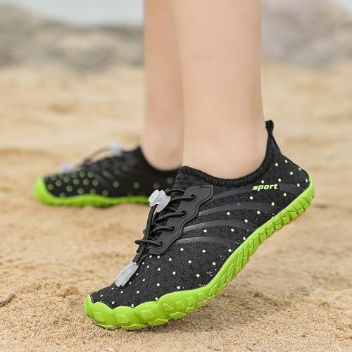Fashion Boys Girls' Width Edition Lightweight Comfortable Wading Beach Shoes, Casual Skateboarding Shoes , Versatile Anti slip Walking Shoes, Outdoor Jogging Shoes, Park Flats，Leisure Dance Shoes2