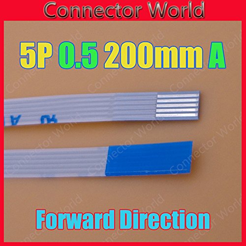 Wiring Connecting Terminals - 5X FFC FPC 5pin Flat Flexible Cable 0.5mm Pitch 5 pin Forward Length 200mm Width 3mm Ribbon 5p Flex Cable