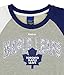 Outerstuff Toronto Maple Leafs NHL Girls' Youth (7-16) Amethyst Long Sleeve Fleece Crew Top, Grey/Navy X-Large (16)