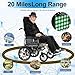 Reclining Electric Wheelchair, 20miles Long Travel Range Foldable Power Wheelchairs for Adults, 500W Dual Motors Intelligent Foldable All Terrain Motorized Wheelchair for Seniors Airline Approved