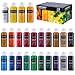 Produktbild Anyart Acrylfarben Set 24 Farben je 59ml Acrylic Acryl Paint für Leinwand Papier Stein Holz Keramik Stoffe Wasserfest Lichtecht Schnell Trocknend Maler Künstler