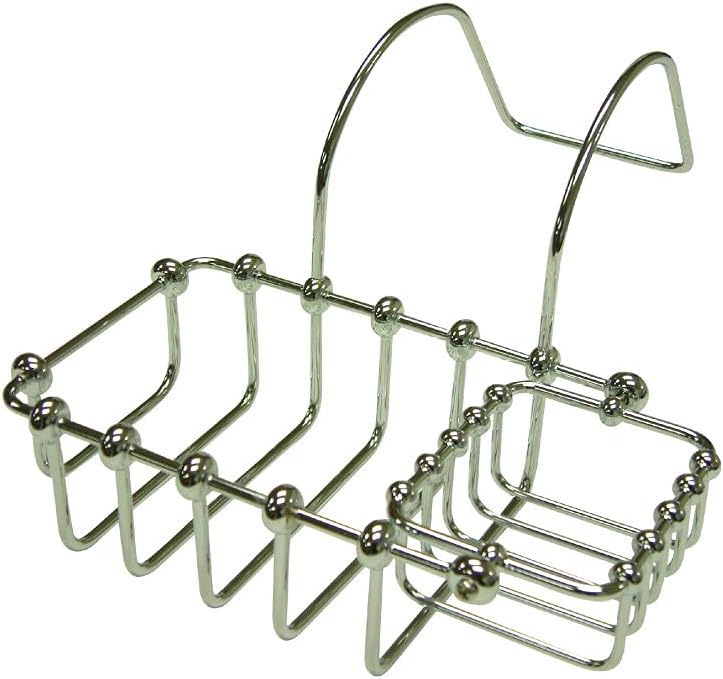 Kingston Brass CC2178 Vintage 7" x 4" Swivel Soap and Sponge Holder, 9-1/4", Brushed Nickel