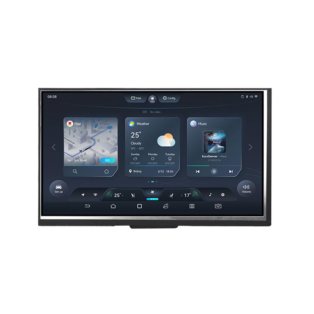 Rozwój płyty - 7-calowy wyświetlacz LCD, 800x480, częstotliwość 240 MHz, kompatybilna z WiFi i Bluetooth.