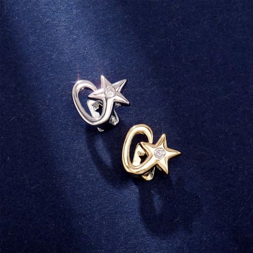 Psivika 2 Pcs Star Iced Out Diamond Teeth Grillz para Hombres y Mujeres miniatura 3