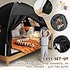 Sherilyn Full Size Bed Canopy Toddler Bunk Bed Tents Dream Tent on Bed Privacy Space Blackout Kids Sleeping Tents Indoor Floor Portable Drafty Playhouse for Boys Girl Birthday, Christmas House Gift #5