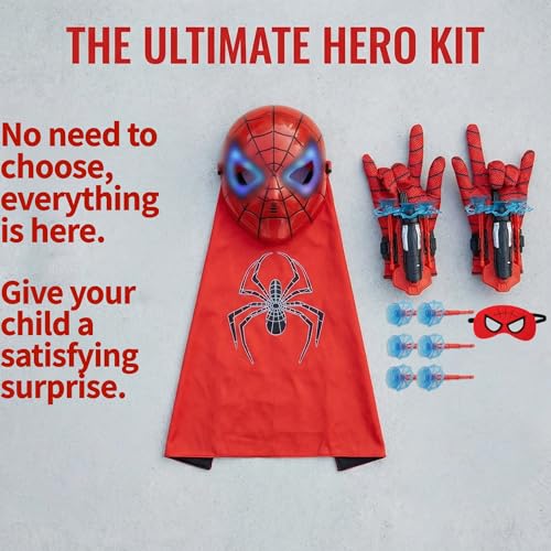 Capa y disfraz de superhéroe para niños miniatura 5