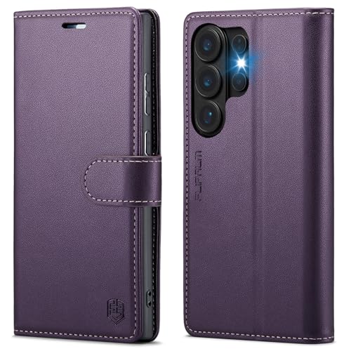 Wallet Case for Samsung Galaxy S26 Ultra 6.9', RFID Blocking Credit Card Holder, PU Leather Folio Flip Kickstand Protective Shockproof Cover for Galaxy S26 Ultra (Purple, Samsung Galaxy S26 Ultra)