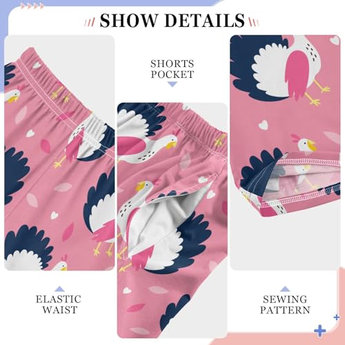 ZZXXB Lovely Turkey Boys Long Pants Soft Trousers Elastic Waist Kids Lounge Bottoms with Pockets S-XL4