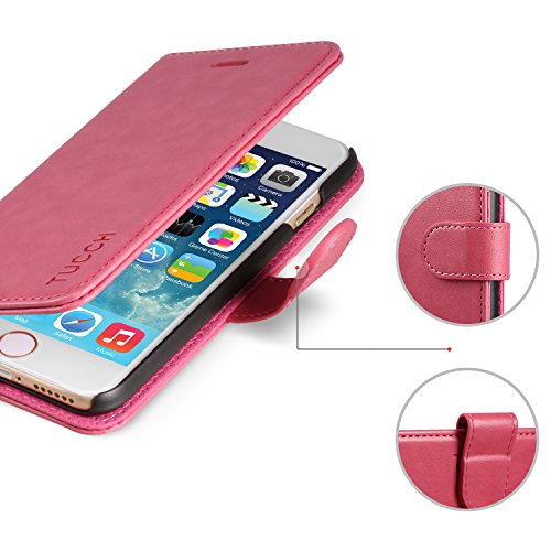 TUCCH Custodia iPhone 6s, Custodia in Pelle