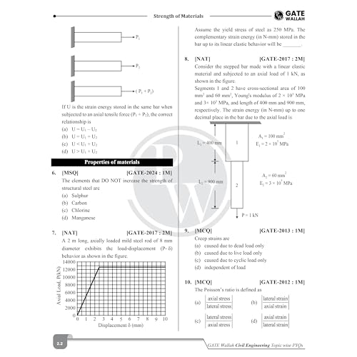 Image of PW GATEWALLAH Civil Engineering and Engineering Mathematics & General Aptitude Combo Set of 2 Books Topicwise Previous Years Solved Questions For 2027 Exams