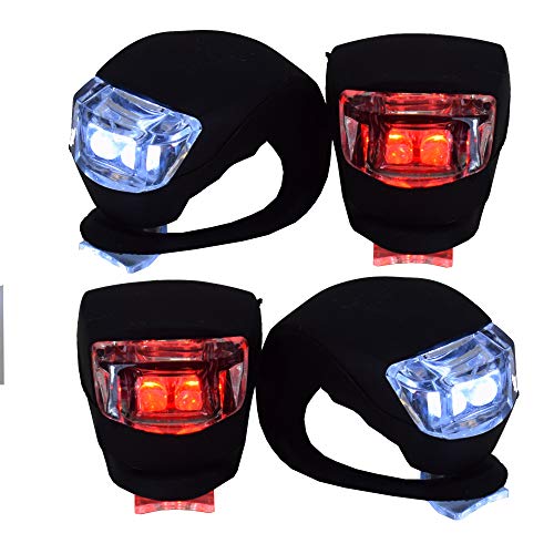 VeloChampion Ensemble d'éclairage Avant et arrière pour éclairage de vélo (Rouge et Blanc) Boîtier en Silicone étanche Lampes de vélo compactes et faciles à Installer - Image 7