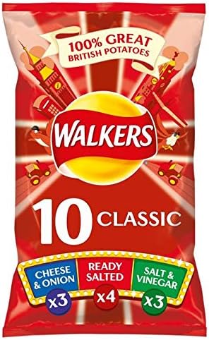Classic Variety Crisps 25g x 10 per pack