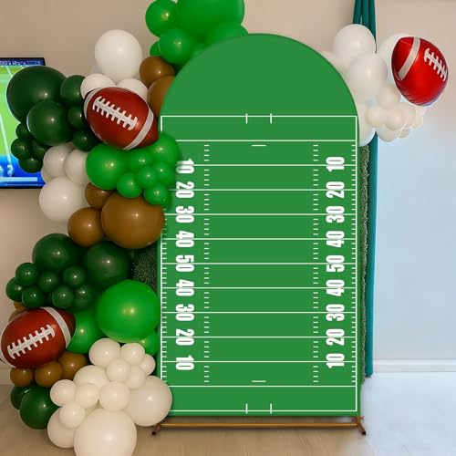 Vitalcozy 7.2ft Football Field Birthday Party Decor Arch Backdrop Cover