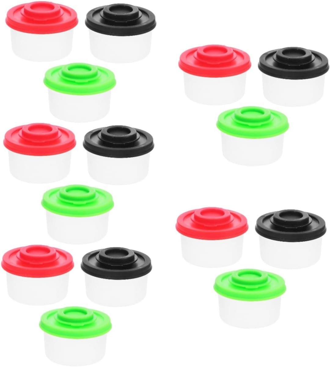 Cabilock 5sets Mini Condiment Yellow Salt Pepper Pepper Dispenser for Kitchen Travel 3pcs*5
