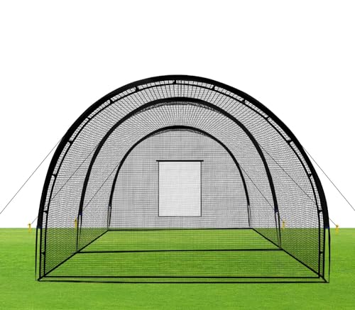 ZivPlay Baseball Batting Cage Net Batting Cages for Backyard Portable Pop Up Cage for Baseball and...