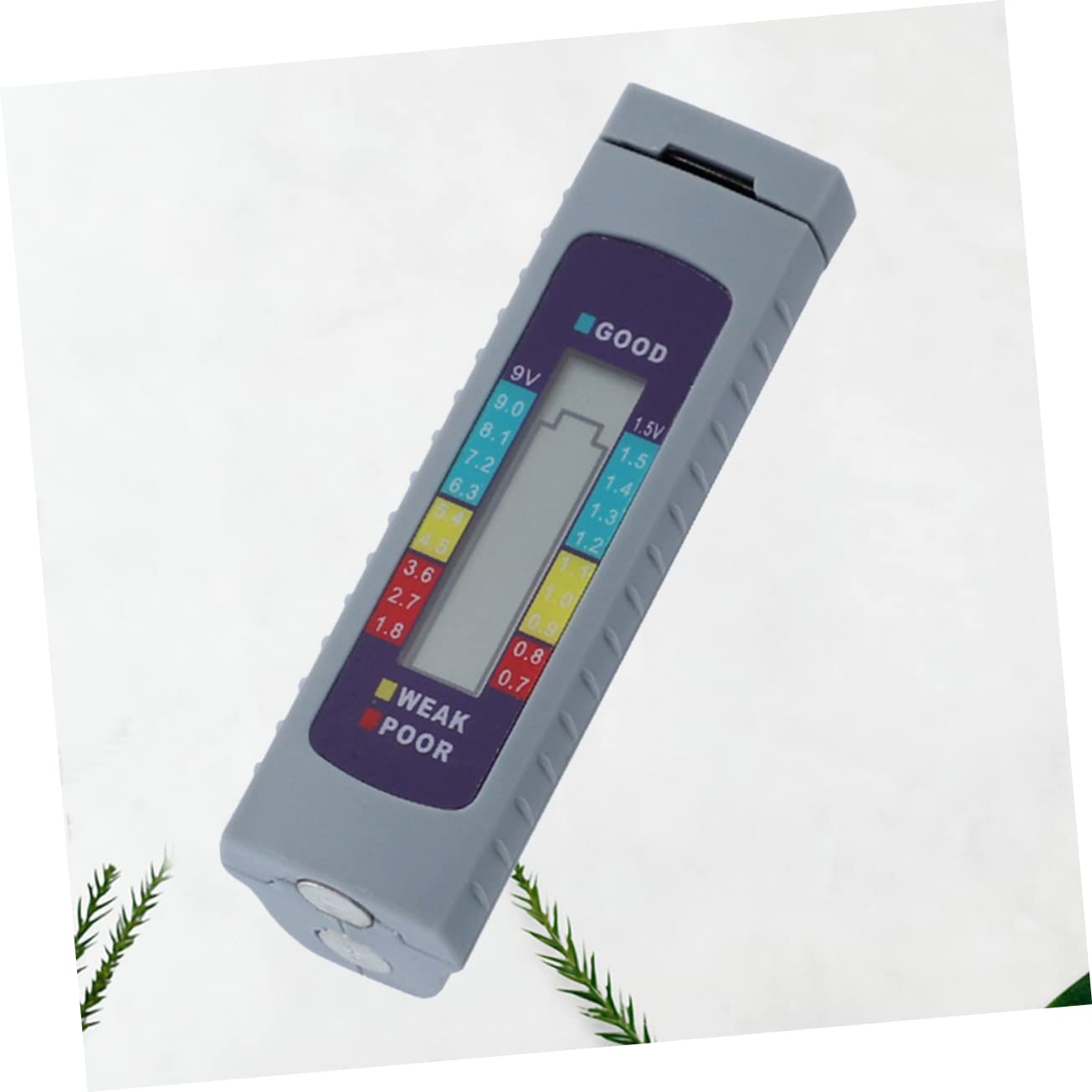 Lurrose 3 Pièces Testeur de Capacité de Batterie pour Piles Aa Aaa Vérificateur Alimentation et Instrument de Mesure Portable avec Affichage LCD