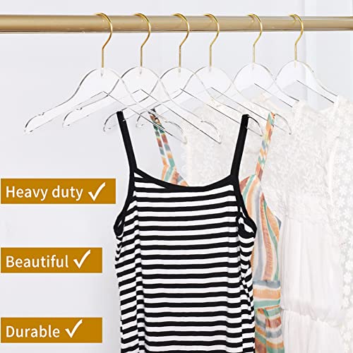 10 Pack Clear Acrylic Children's Hangers Kids Hanger Baby Toddler Infant-Hangers Clear Premium Hangers For Kids Clothes Closet (Clear) #TOP2