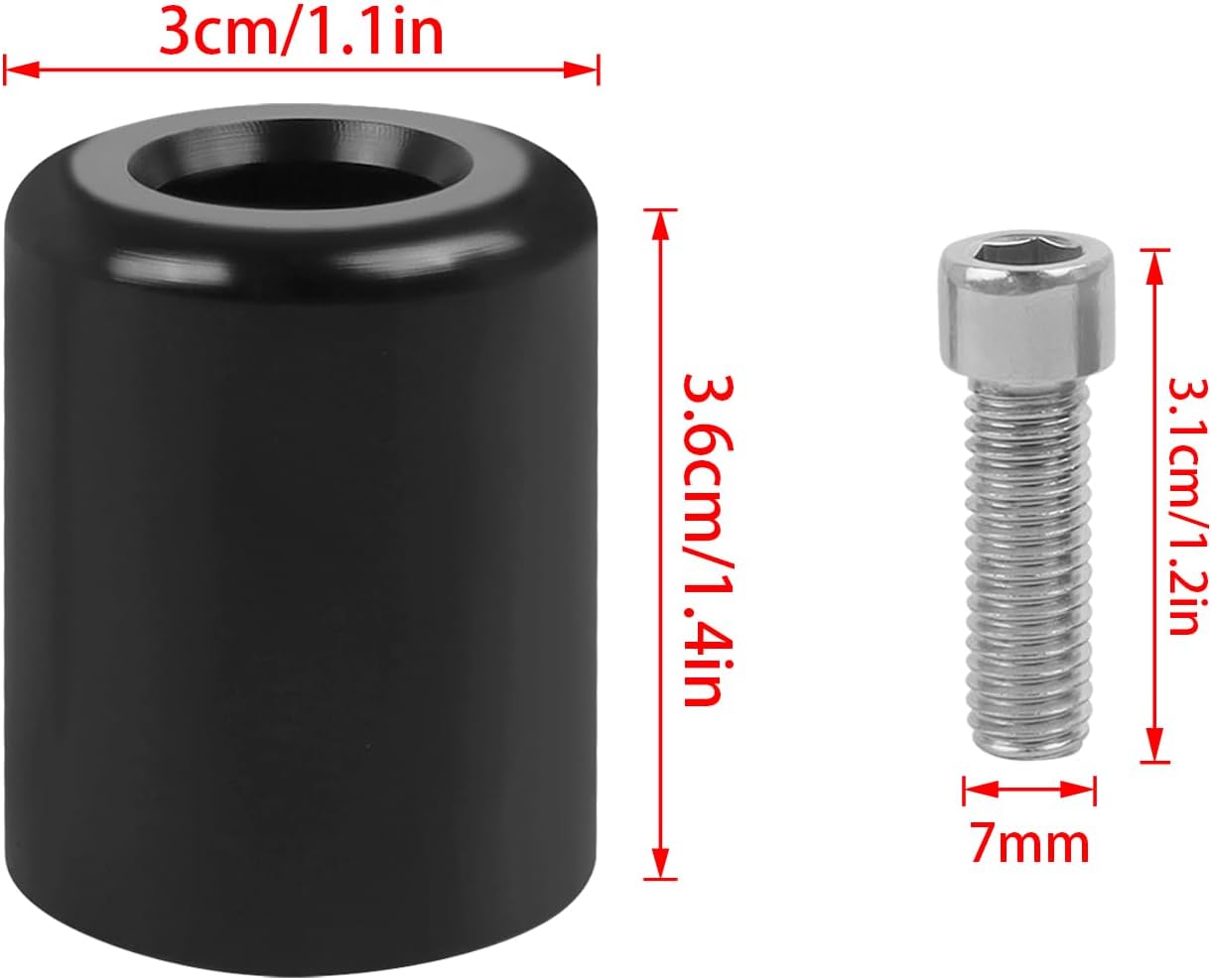 CHIFUN Handle Bar Ends Plug Caps for Ninja400 ABS 2018-2022 ZX-10R 2006-2015 ZX-6R 2000-2022 Z1000 2010-2016, Anti Bar End Vibration Weight Sliders Replacement for Kawasaki (1 Pair)