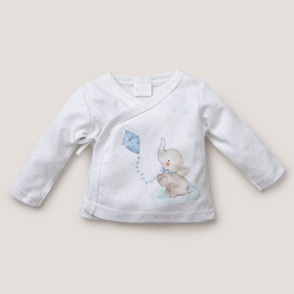 Interbaby Zestaw Prezent dla niemowląt 5 sztuk, model Słoń, niebieski