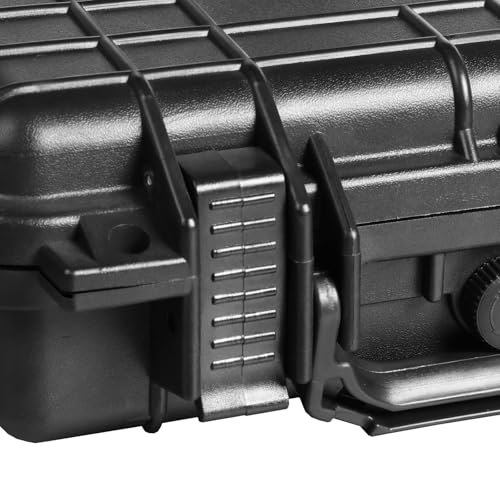 Image of Jack Boss 11.3x 7x 2.3 Inch Hard Case, Portable Weather Waterproof Protective Camera Case with Customizable Foam, Fit Use of Drones, Camera, Equipments, Black