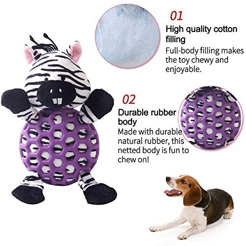 Juguete para perro de peluche duradero tamaño mediano miniatura 2