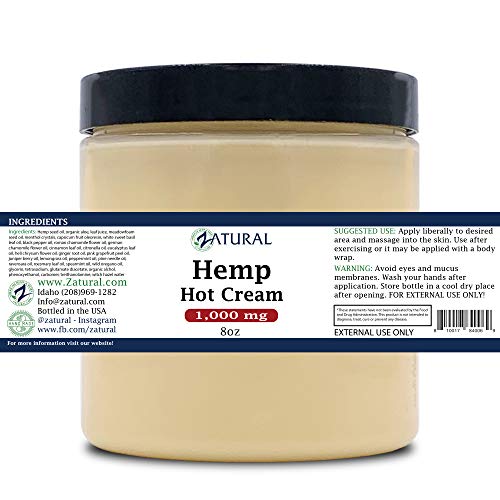 Zatural Hemp Hot Cream 1,000mg with Essential Oil Blend, Aloe, Hemp, and more (1,000mg) - Image 3