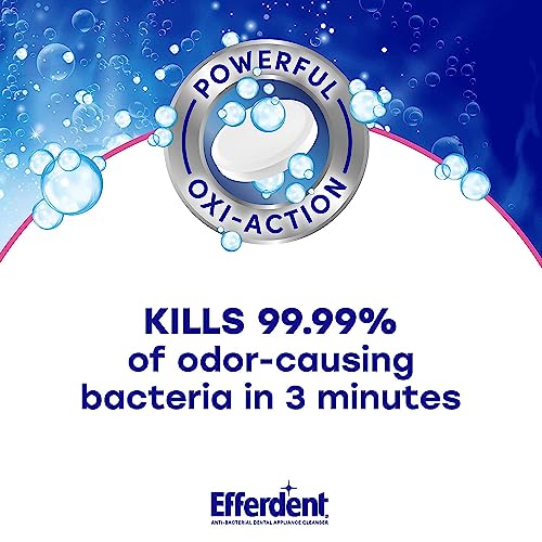 Image of Efferdent Denture Cleanser Tablets, Complete Clean, Cleanser for Retainer and Dental Appliances, 44 Count, (Pack of 12)