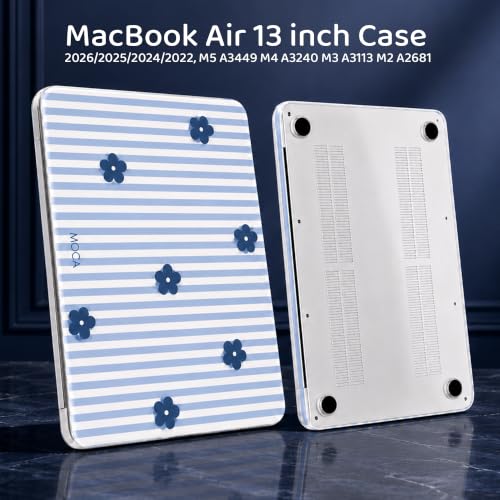 Image of MOCA Case Compatible with MacBook Air 13 inch M5 M4 M3 M2 2026-2022 Hardshell Cover for MacBook Air 13.6, A3449 A3240 A3113 A268