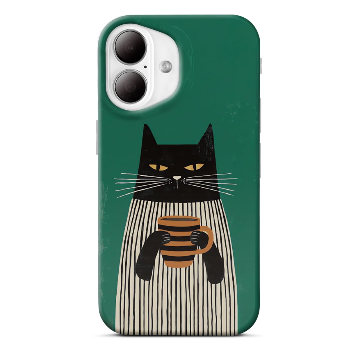 Compatible with iPhone 17 Case Trendy Cat Phone Cover Vintage Cute Cat Slim Protective Aesthetic Phone Case for
