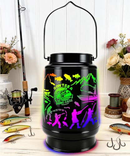 Aalnfe Fishing Lantern with RGB LED Light for Night Fishing