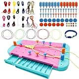 Happytime Friendship Bracelet Making Kit for Girls Birthday Gift Toy, Gir DIY Jewelry Making Kit Arts and Crafts for Kids, Fashion Fun Necklace Ring Bracelet Set