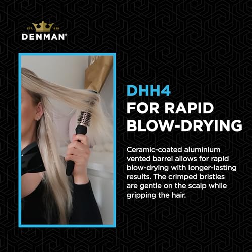 Denman (Large) Thermo Ceramic Hourglass Hot Curl Brush, Hair Curling Brush for Blow-Drying, Straightening, Defined Curls - Image 4