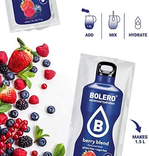 Bolero Essential Hydration Sugar Free Fruit Drink Berry Blend 12 Sachets, 1 count (Pack of 12) - Image 3