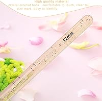 Vista 4 de Aguja de ganchillo de 0.472 pulgadas, ganchos de ganchillo grandes para hilo grueso, agujas de tejer ergonómicas para principiantes y ganchillo